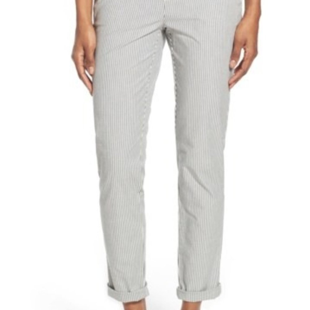 Caslon Chino Ankle Pants White 8 NWT